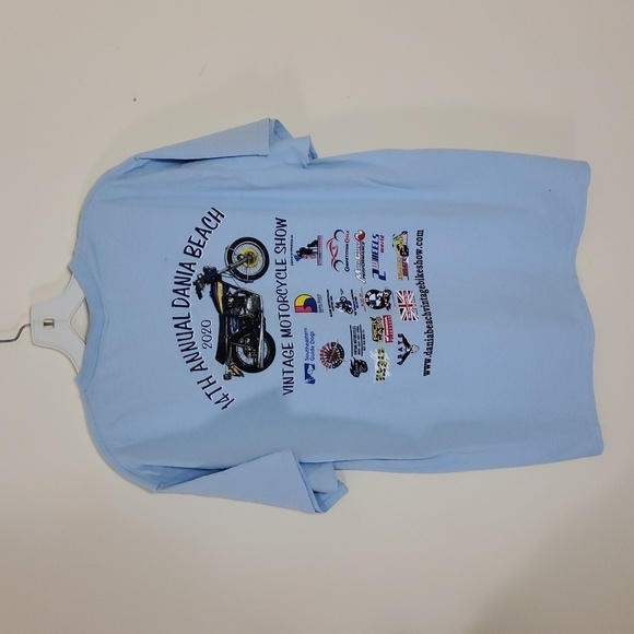 Gildan Ultra Cotton T-shirt 14th Annual Vintage Motorcycle  Show - Picture 1 of 6